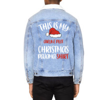 This Is My Airline Pilot Christmas Pajama Shirt Sa Unisex Sherpa-lined Denim Jacket | Artistshot