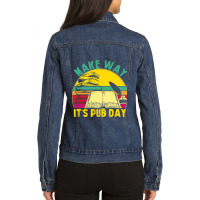 Novel Writer Pub Day Just Published Author Publish Ladies Denim Jacket | Artistshot