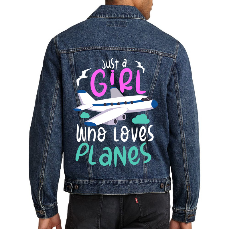 Pilot Aviation Airplane Airline Future Pilots Men Denim Jacket | Artistshot