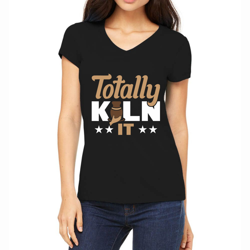 Totally Kiln It Women's V-Neck T-Shirt by AnabelaMorfin | Artistshot