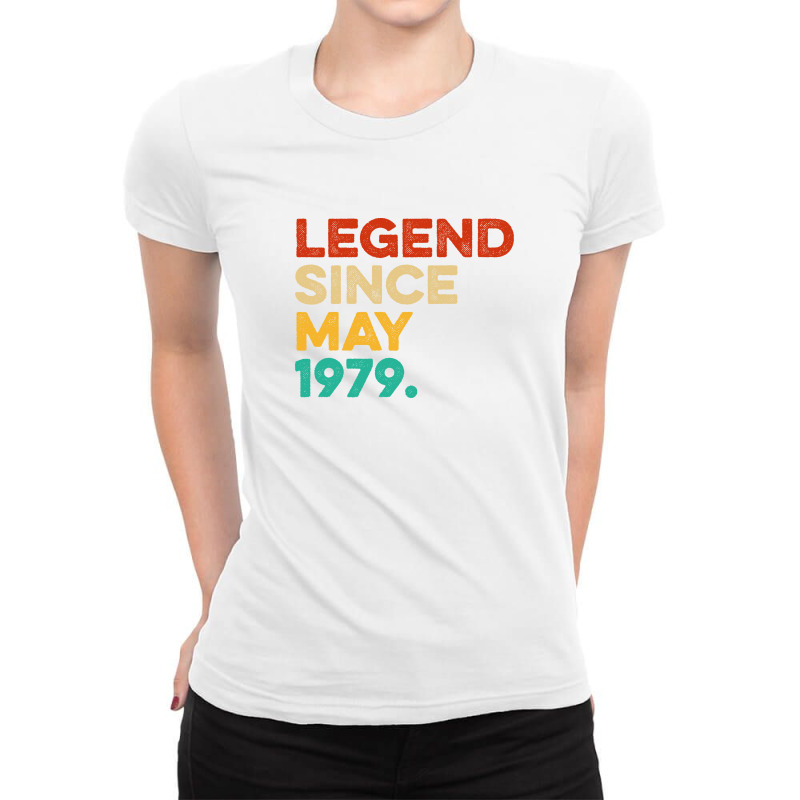 Legend Since May 1979 Ladies Fitted T-Shirt by hoseptrinty | Artistshot