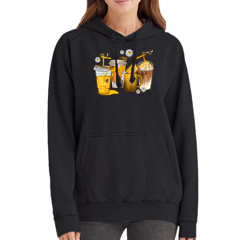 Coffee Cups Bumble Bee Vintage Hoodie | Artistshot