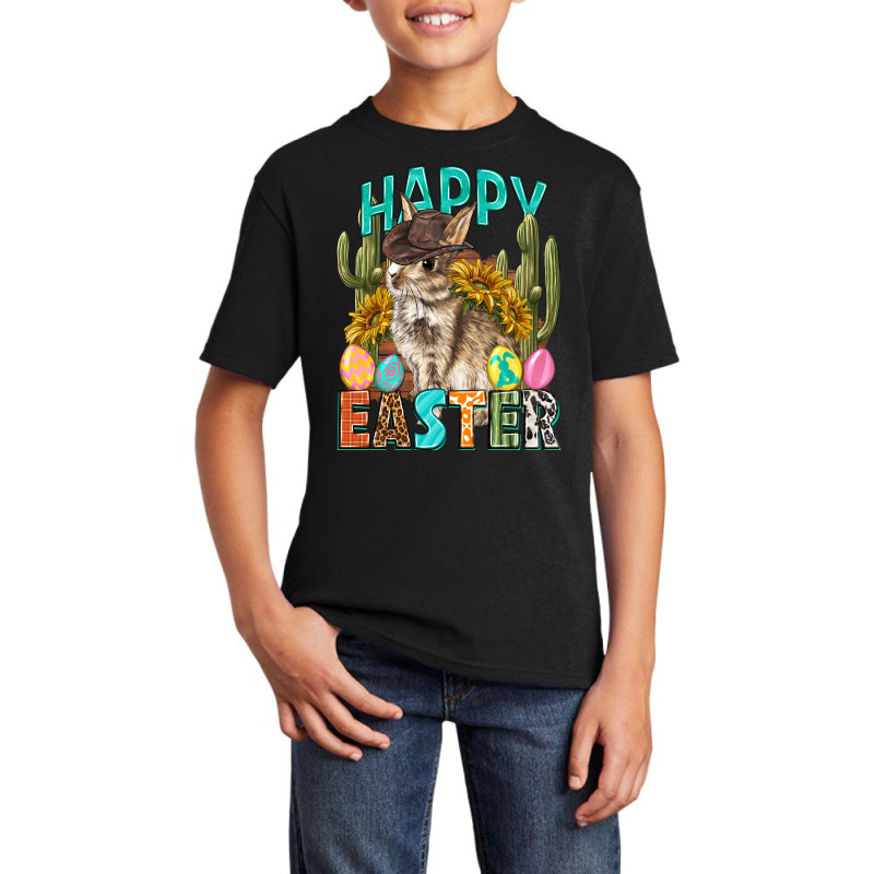 Happy Easter With Cowboy Elements Basic Youth T-shirt | Artistshot