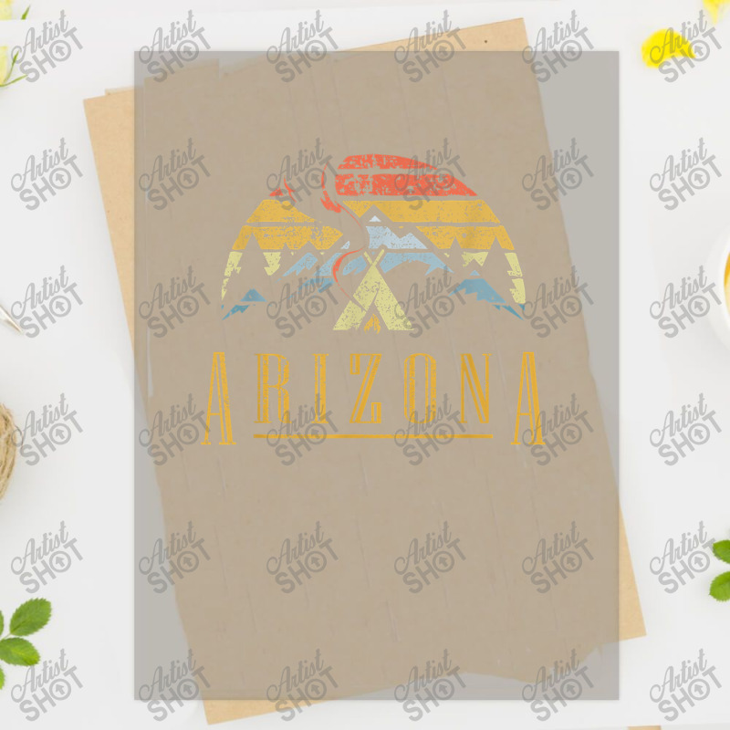 Vintage Arizona Mountains Camping Campfire Retro T Dtf Transfer | Artistshot