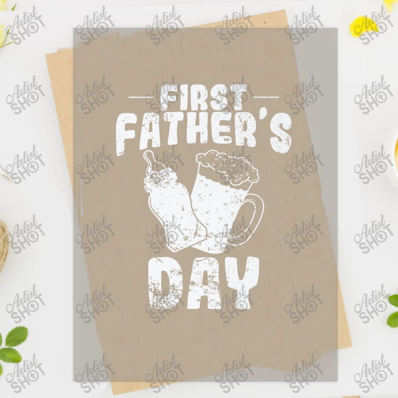 First Father's Day Daddy Father's Day Holiday Premium T Shirt Dtf Transfer | Artistshot