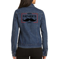 Happy Fathers Day Ladies Denim Jacket | Artistshot