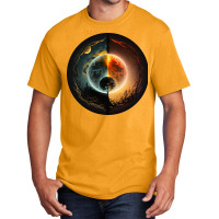 Yin And Yang Basic T-shirt | Artistshot