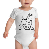 Tintin Snowy Dog Baby Bodysuit | Artistshot