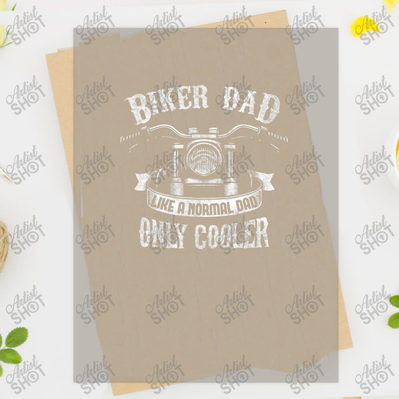 Biker Dad Motorcycle Fathers Day For Fathers Dtf Transfer | Artistshot