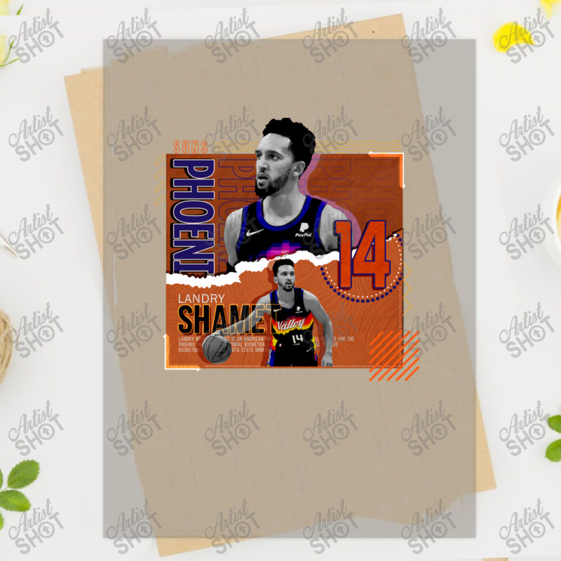 Landry Shamet Basketball Paper Poster Suns Dtf Transfer | Artistshot