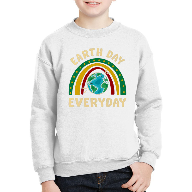 Rainbow Earth Day Youth Sweatshirt by opan | Artistshot