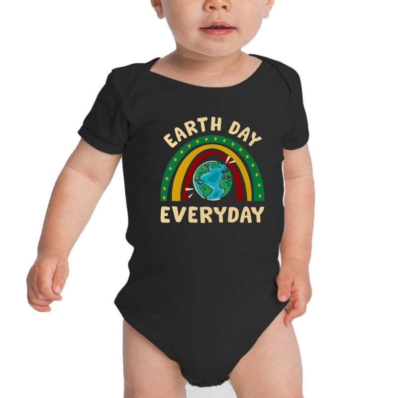 Rainbow Earth Day Baby Bodysuit by opan | Artistshot