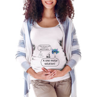 One Molar Solution Tooth Maternity Scoop Neck T-shirt | Artistshot