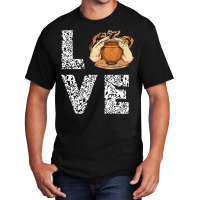 Pottery Leopard Love Ceramics Artist Pot Making Lo Basic T-shirt | Artistshot