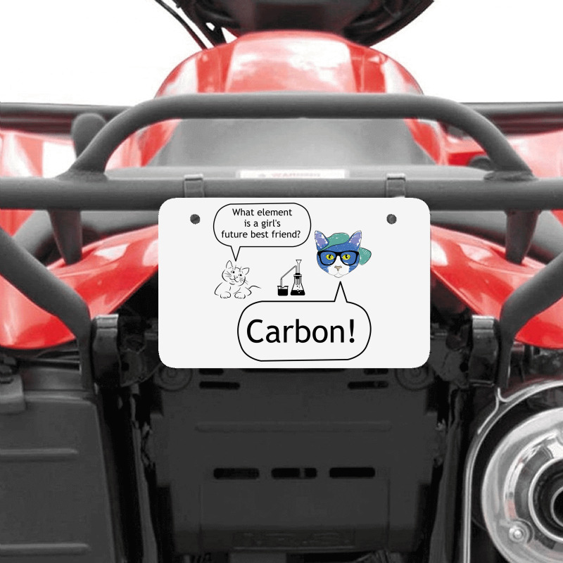 Carbon A Girl's Best Future Friend Atv License Plate | Artistshot