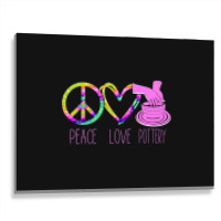 Pottery Ceramics Artist Peace Love Pottery Metal Print Horizontal | Artistshot