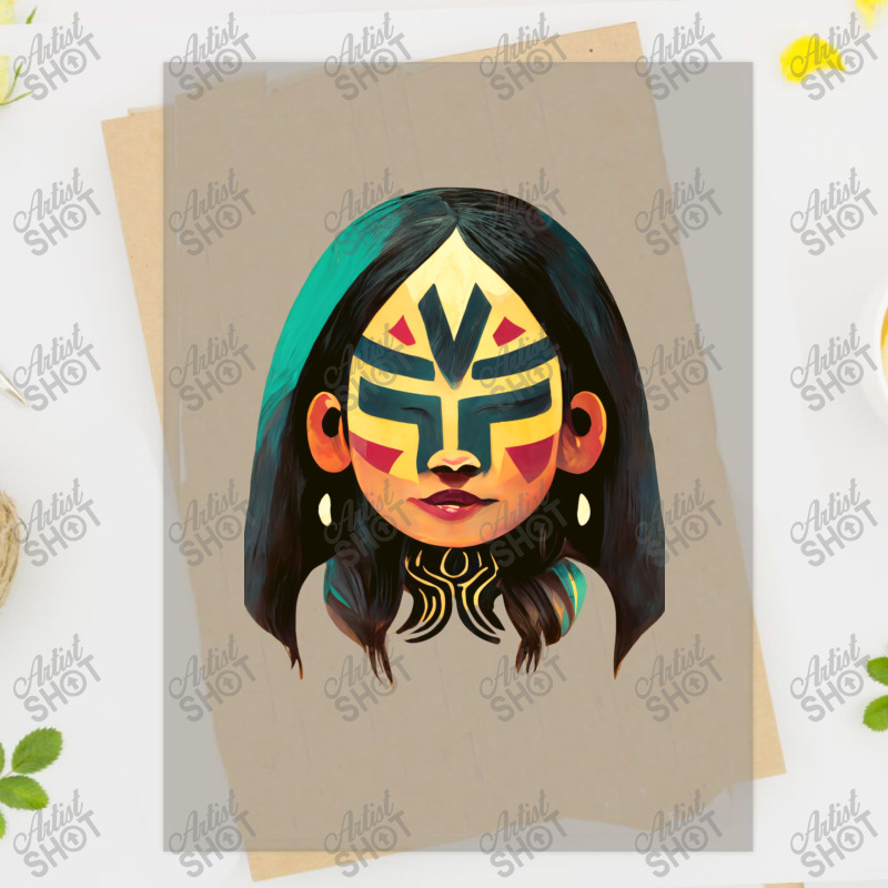 Copy Of Copy Of Mayan Luchador Warrior Woman 4 Dtf Transfer | Artistshot