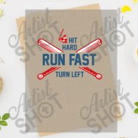 Baseball Hit Hard Run Fast Turn Left Bat Batter Kids Hipster Dtf Transfer | Artistshot