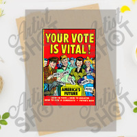 Your Vote Is Vital! Funny Golden Age Voter Pamphlet Dtf Transfer | Artistshot