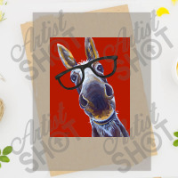 Donkey With Glasses Art, Funny Jack Ass Art Poster Copy Dtf Transfer | Artistshot