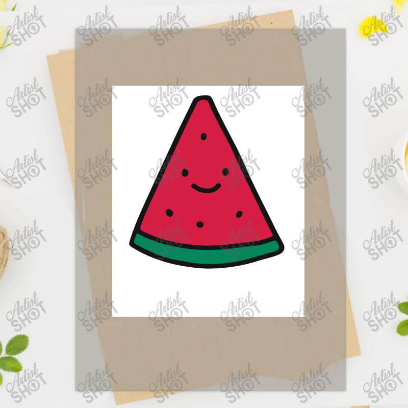 Big Happy Face Watermelon Fruit  Poster Dtf Transfer | Artistshot