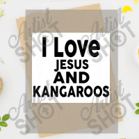 I Love Jesus And Kangaroos Poster Dtf Transfer | Artistshot