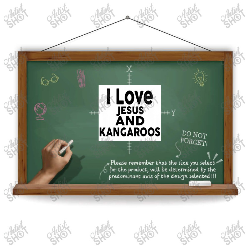 I Love Jesus And Kangaroos Poster Dtf Transfer | Artistshot