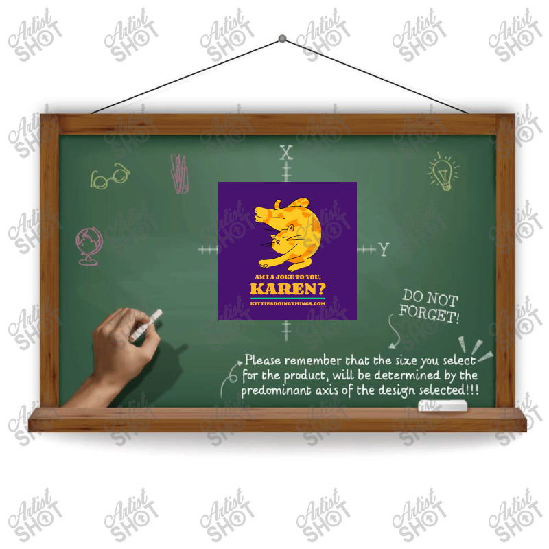 Funny Cat Kareattentive Big Poster Dtf Transfer | Artistshot