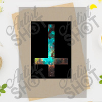 Green Galaxy Inverted Cross Poster Copy Dtf Transfer | Artistshot