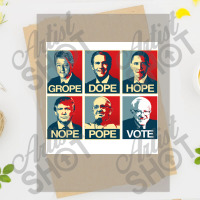 Grope Dope Hope Nope Pope Vote Bernie Poster Copy Dtf Transfer | Artistshot