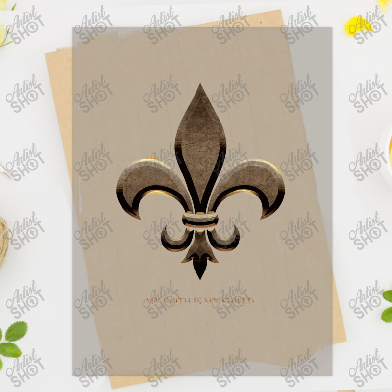 Fleur De Lis My Faith Is My Shield DTF Transfer by jerikergesto | Artistshot