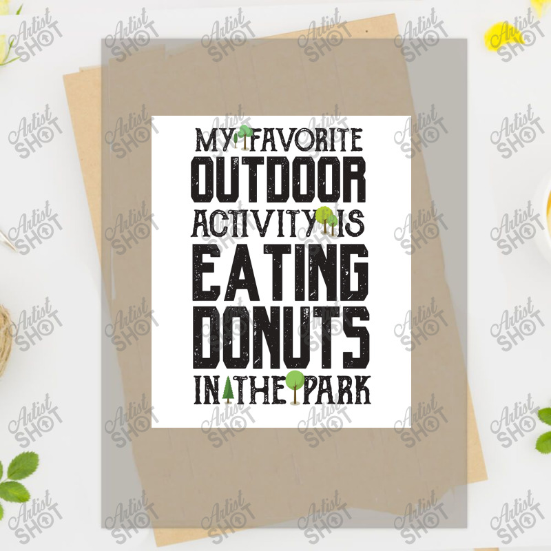 Favorite Outdoor Activity   Eating Donut At The Park   Funny Food Dess Dtf Transfer | Artistshot