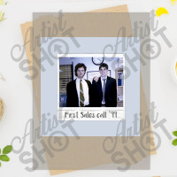 Jim And Dwight First Sales Call Polariod Poster Copy Dtf Transfer | Artistshot