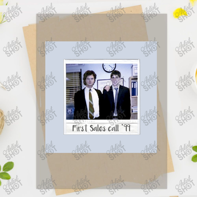 Jim And Dwight First Sales Call Polariod Poster Copy Dtf Transfer | Artistshot