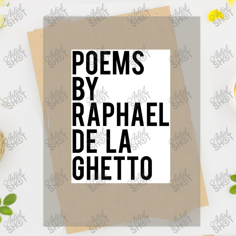 Raphael De La Ghetto  Poster Copy Copy Dtf Transfer | Artistshot