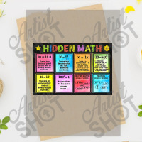 Math Classroom Poster, Hidden Math, Math Lover, Back To School, Welcom Dtf Transfer | Artistshot