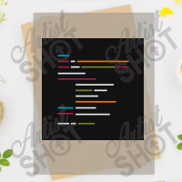 Lines Of Code On Dark Mode For Programming Lovers Poster Copy Dtf Transfer | Artistshot