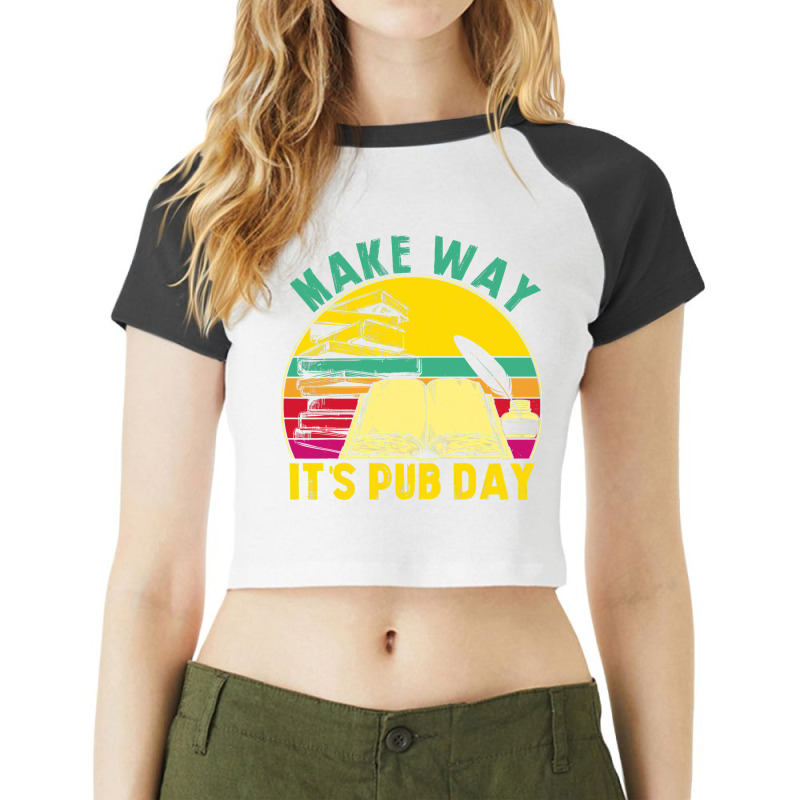 Novel Writer Pub Day Just Published Author Publish Raglan Crop Top by GrayceMeekin | Artistshot