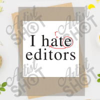 I Hate Heart Editors Poster Dtf Transfer | Artistshot