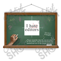 I Hate Heart Editors Poster Dtf Transfer | Artistshot