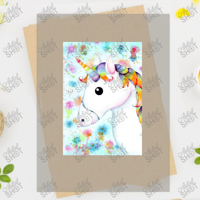 Rainbow Unicorn Poster Dtf Transfer | Artistshot