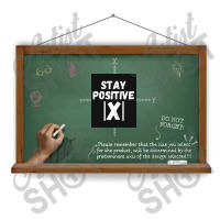 Stay Positive X   Math, Motivation, Inspiration, Mental Poster Copy Dtf Transfer | Artistshot