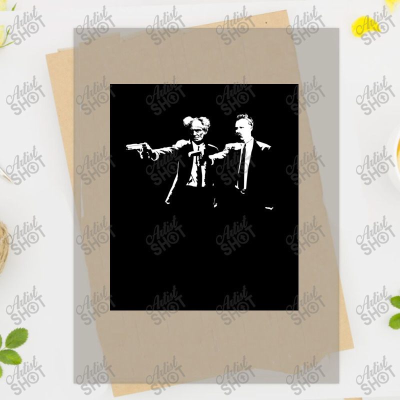 Schopenhauer And Nietzsche   Fun Philosophy Shirt Poster Dtf Transfer | Artistshot