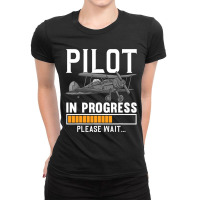 Pilot Art Men Women Airline Future Pilot Aviation  Ladies Fitted T-shirt | Artistshot