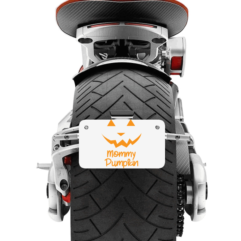 Mommy Pumpkin Halloween Family Matching Pumpkin Mom Lover Sweatshirt Motorcycle License Plate | Artistshot