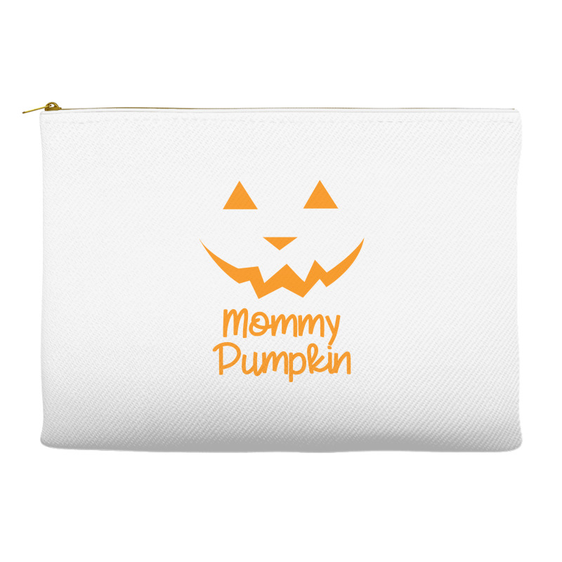 Mommy Pumpkin Halloween Family Matching Pumpkin Mom Lover Sweatshirt Accessory Pouches | Artistshot