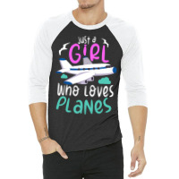 Pilot Aviation Airplane Airline Future Pilots 3/4 Sleeve Shirt | Artistshot