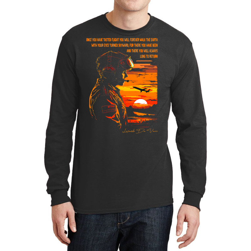 Pilot Aviation Airplane Airline Helicopter Jet And Long Sleeve Shirts | Artistshot