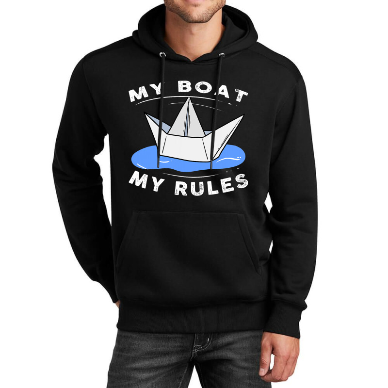 My Boat Rules Law Ship Sailor Port Pub Captain 1 Unisex Hoodie | Artistshot