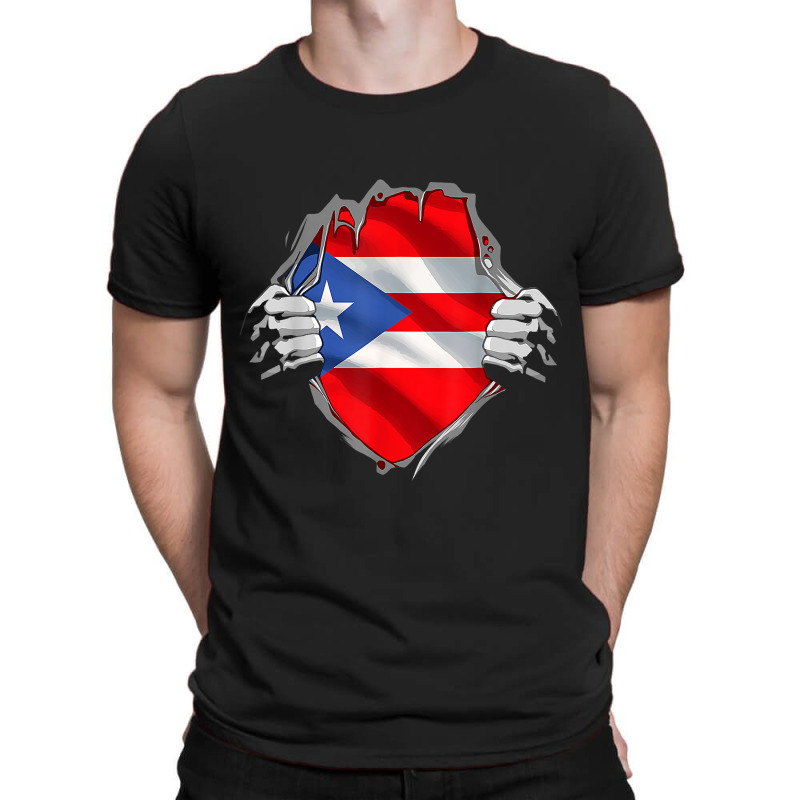 Puerto Rico Roots Flag Heritage Puerto Rican Dna V T-shirt | Artistshot